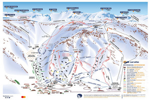 Mapa tras w Las Leñas