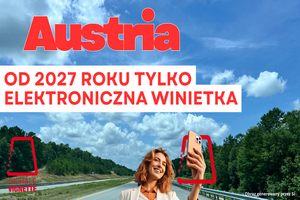 Grafika ilustrująca artykuł Austria rezygnuje z winiet naklejanych na szybę. Od 2027 roku tylko e-winieta
