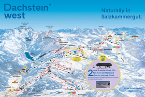 Mapa tras narciarskich Dachstein West