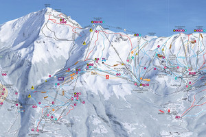 Plan tras Bellecote La Plagne (źródło: la-plagne.com)